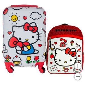 Hello Kitty Red and White Travel Bag Set